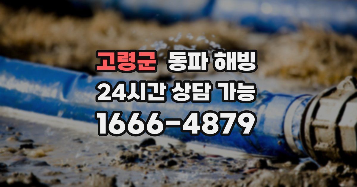 고령군 동파 해빙