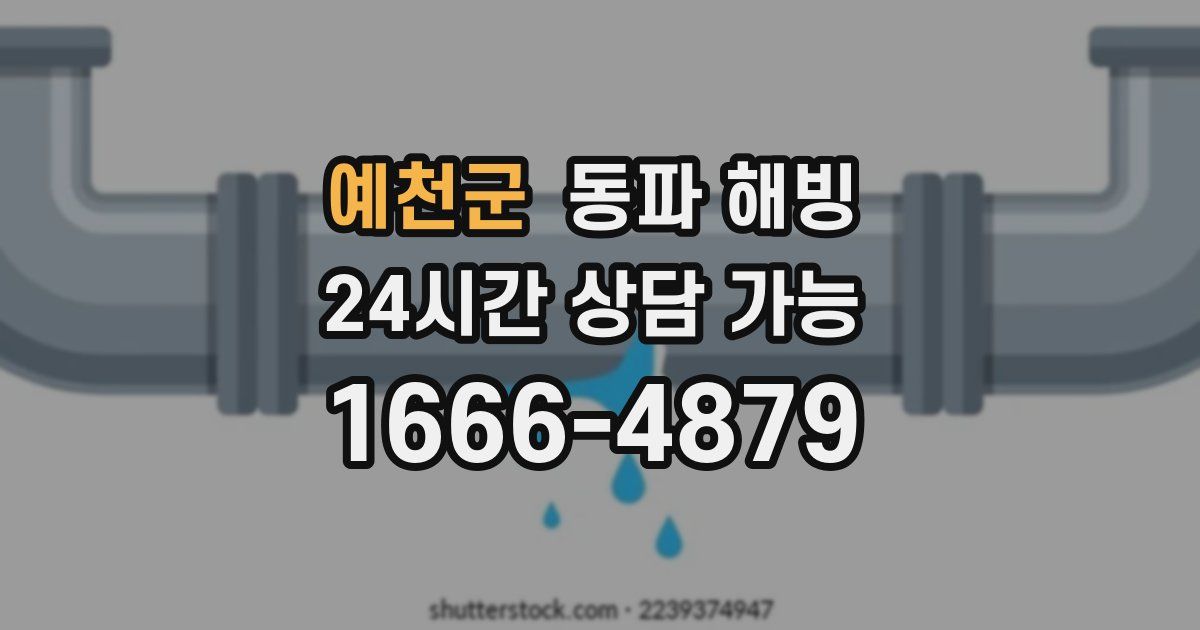 예천군 동파 해빙