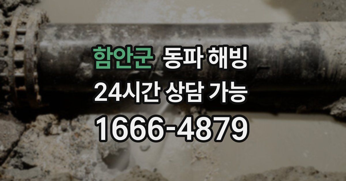 함안군 동파 해빙