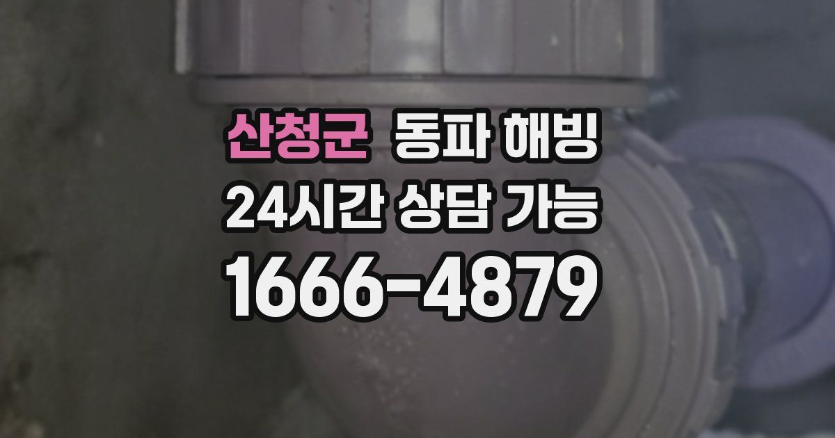 산청군 동파 해빙