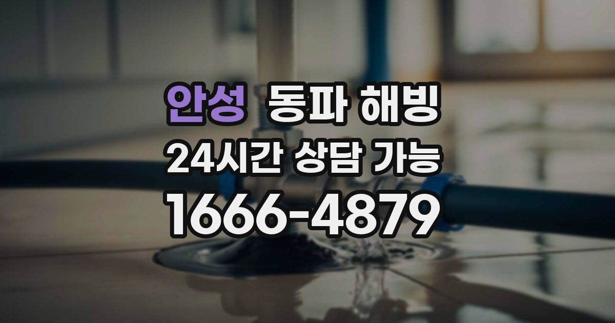 안성 동파 해빙