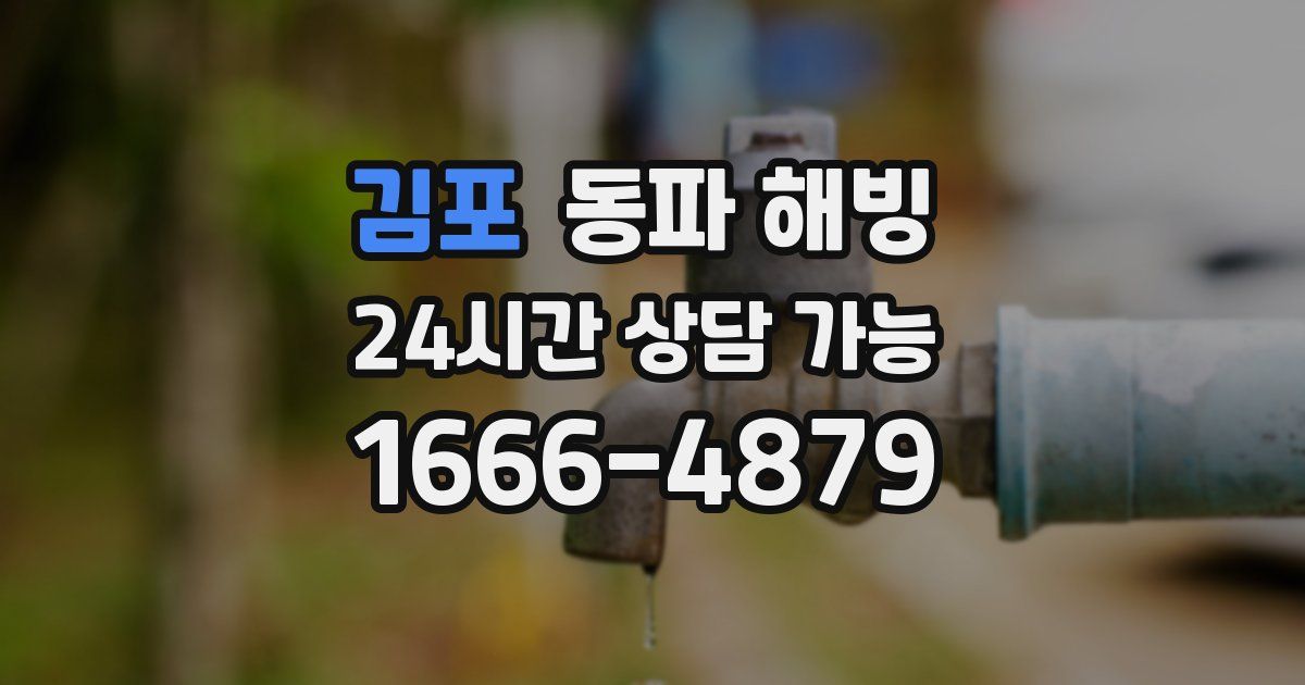김포 동파 해빙