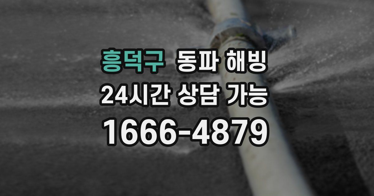 흥덕구 동파 해빙