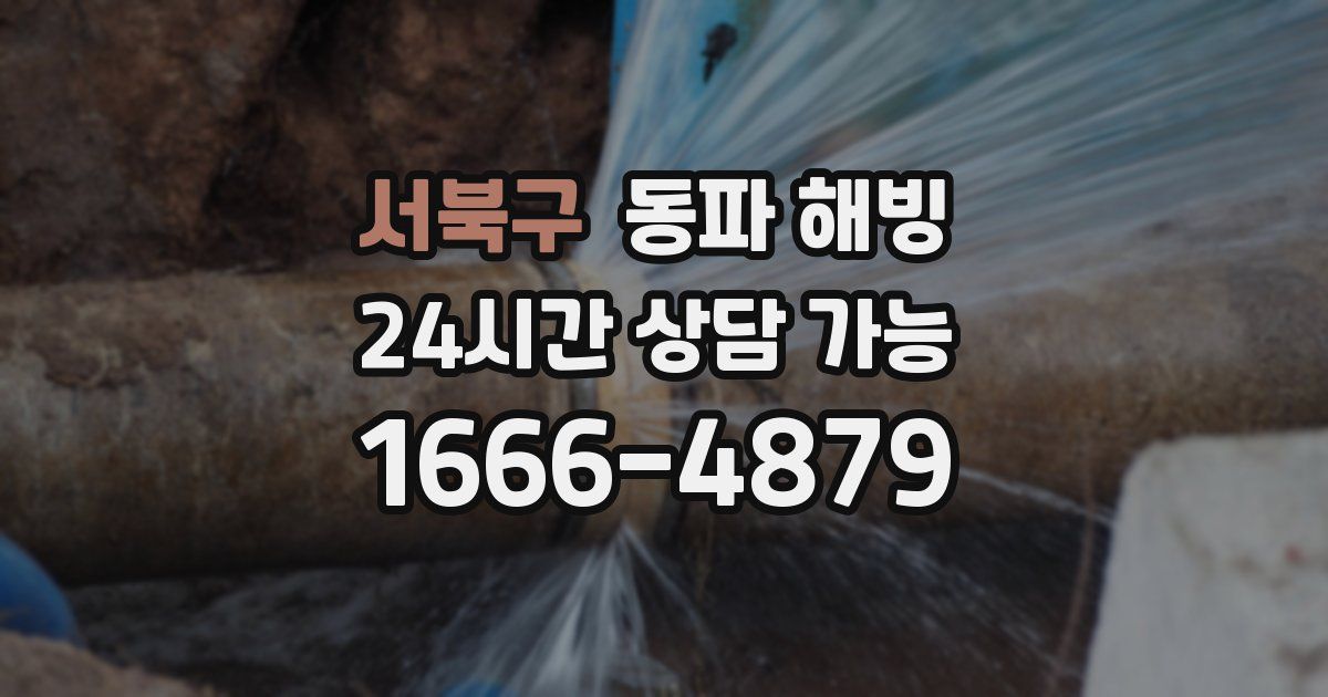 서북구 동파 해빙