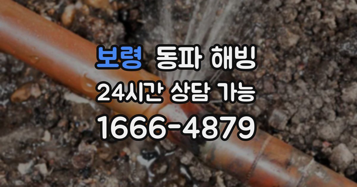 보령 동파 해빙