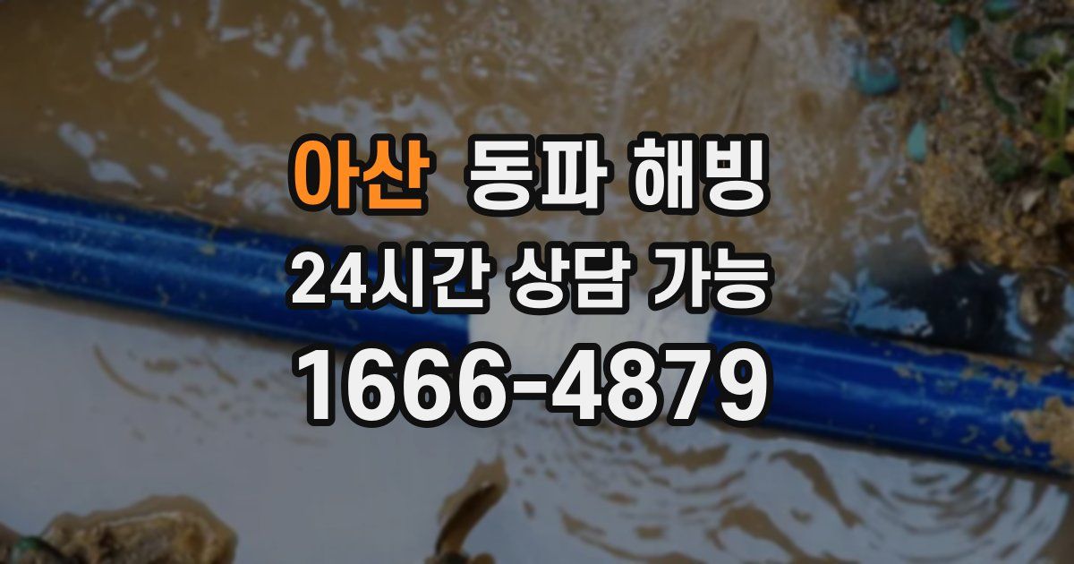 아산 동파 해빙