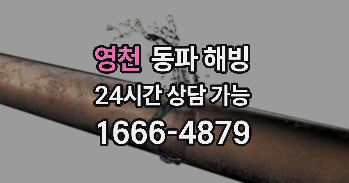 영천 동파 해빙