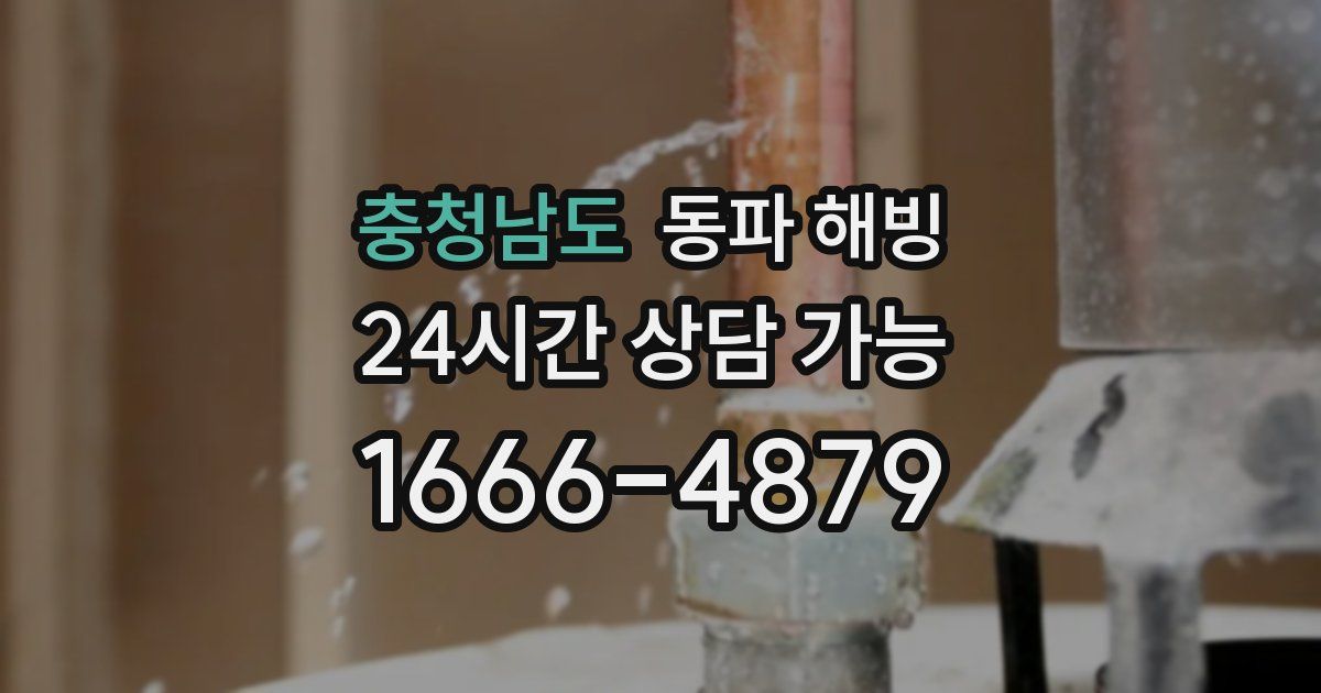 충청남도 동파 해빙