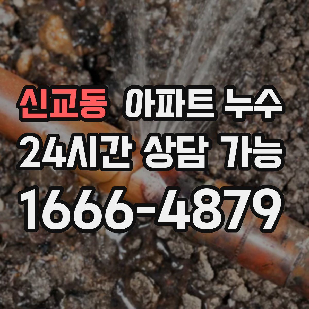 신교동 아파트 누수탐지