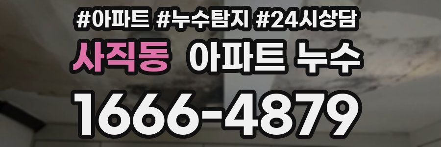 사직동 누수탐지