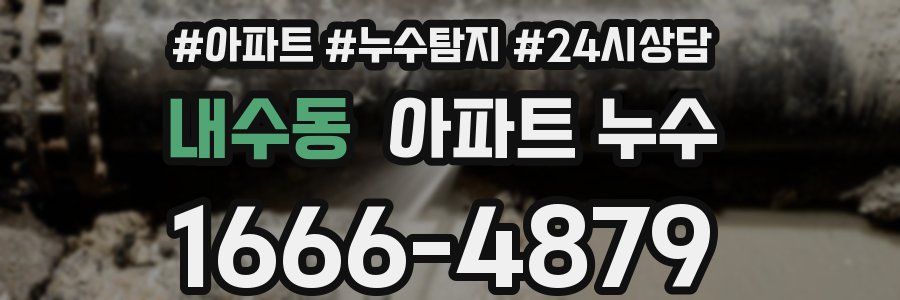 내수동 누수탐지