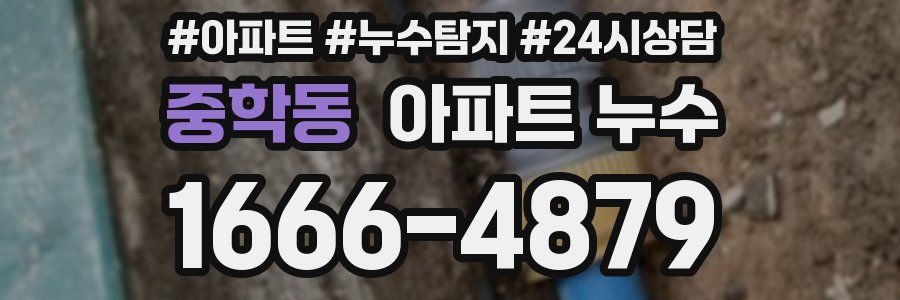 중학동 누수탐지