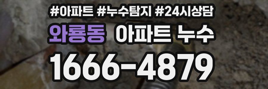 와룡동 누수탐지