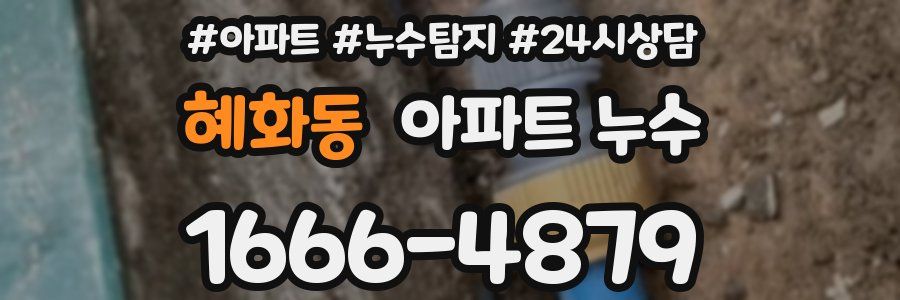 혜화동 누수탐지