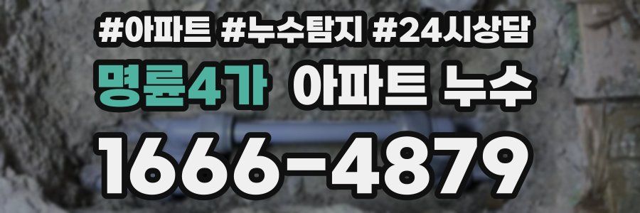 명륜4가 누수탐지