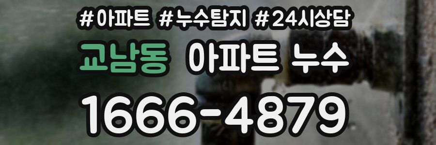 교남동 누수탐지