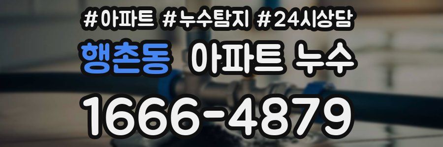 행촌동 누수탐지