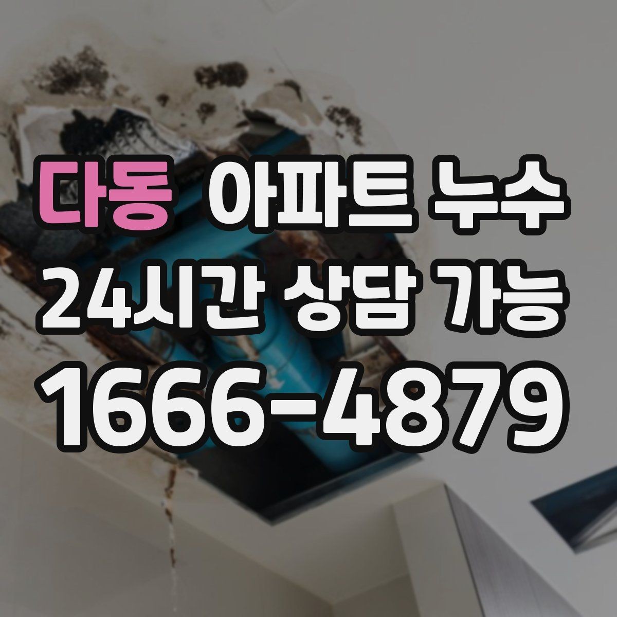다동 아파트 누수 얼룩이 생기는 시간대가 중요합니다