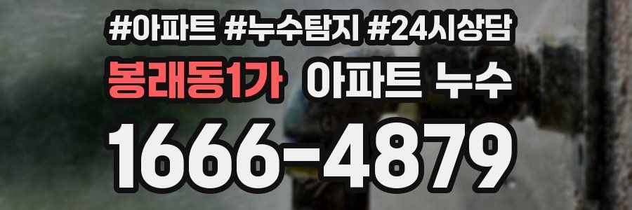 봉래동1가 누수탐지