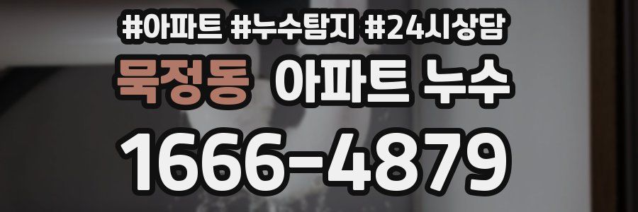 묵정동 누수탐지