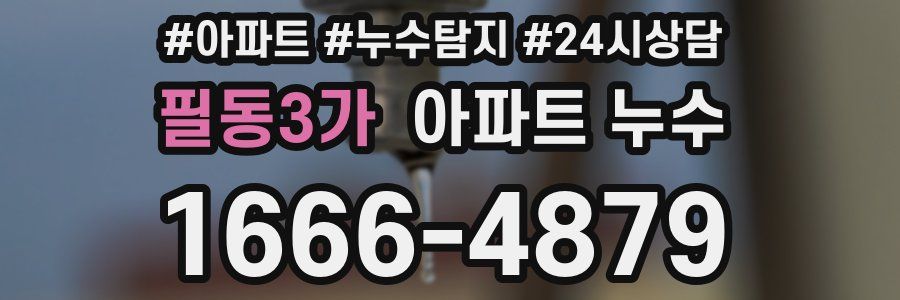 필동3가 누수탐지