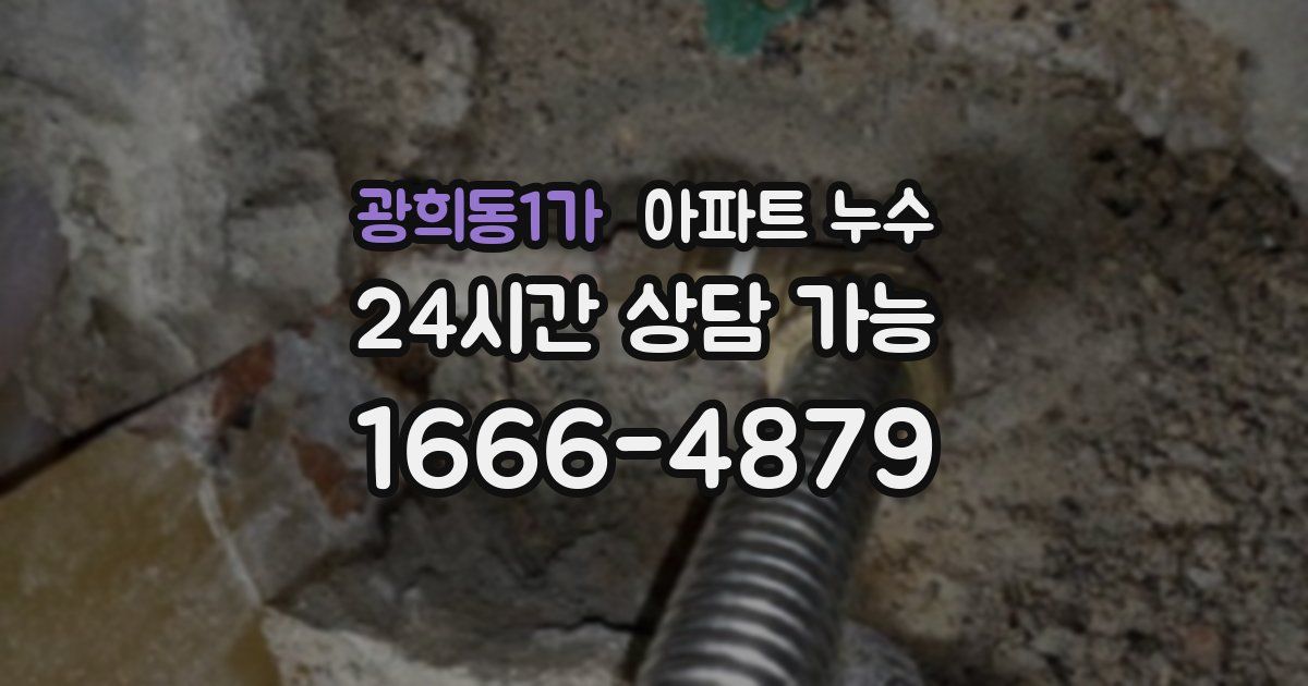 광희동1가 아파트 누수