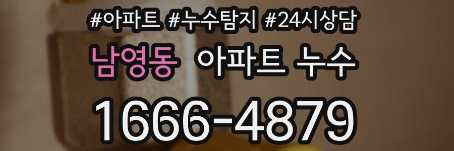 남영동 누수탐지