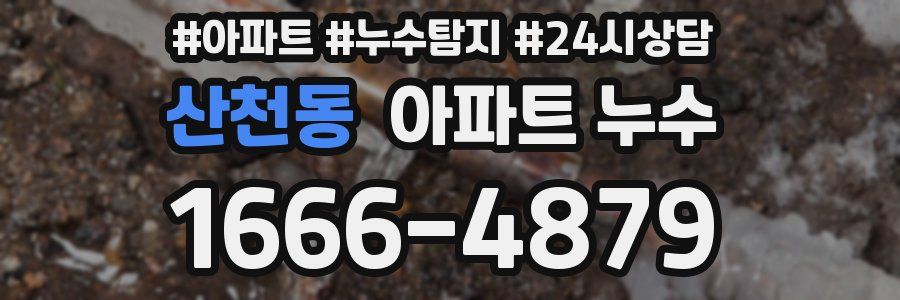 산천동 누수탐지