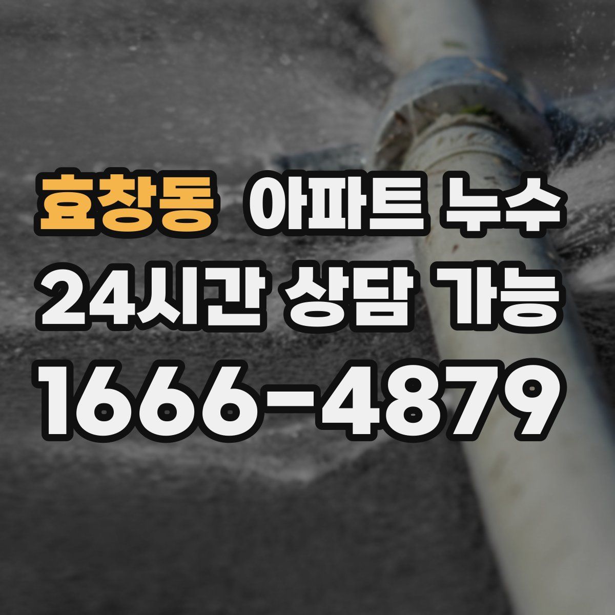 효창동 아파트 누수탐지