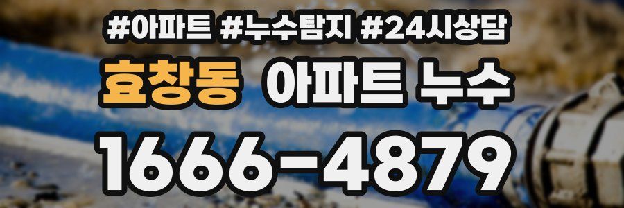 효창동 누수탐지