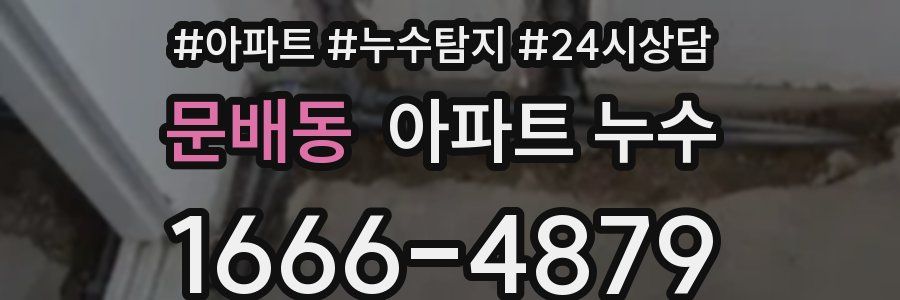 문배동 누수탐지