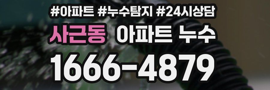 사근동 누수탐지