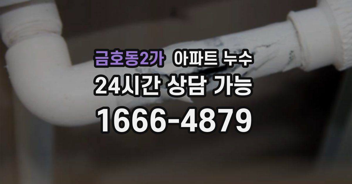 금호동2가 아파트 누수