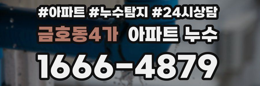 금호동4가 누수탐지