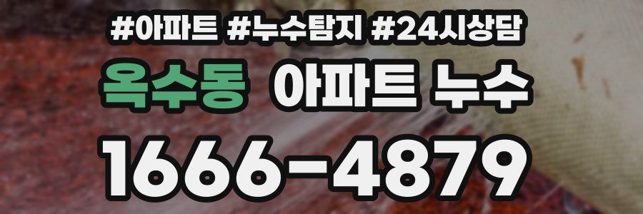 옥수동 누수탐지