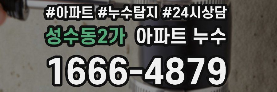 성수동2가 누수탐지