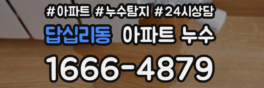 답십리동 누수탐지