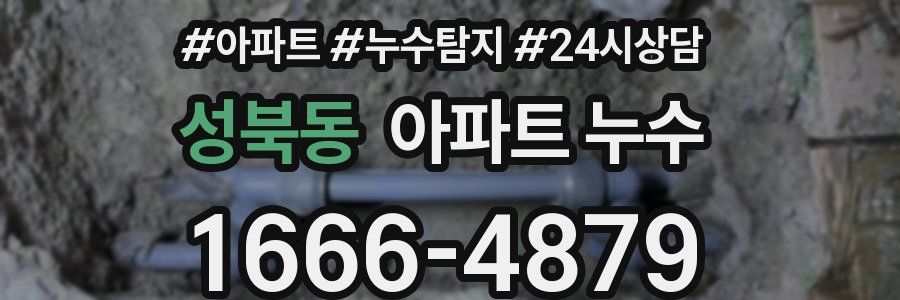 성북동 누수탐지