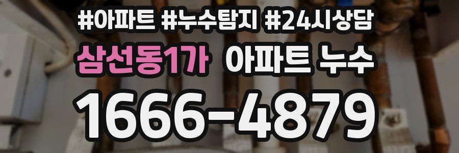 삼선동1가 누수탐지