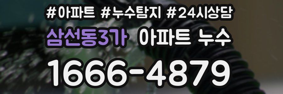 삼선동3가 누수탐지