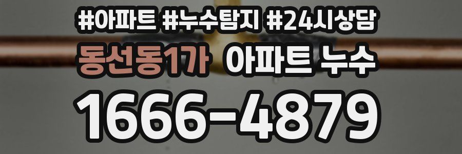 동선동1가 누수탐지