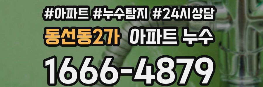 동선동2가 누수탐지