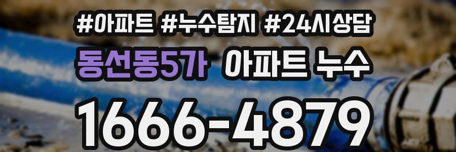 동선동5가 누수탐지