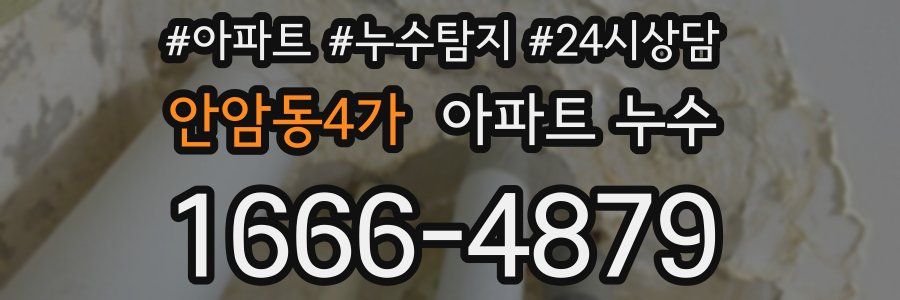 안암동4가 누수탐지