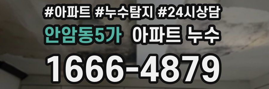 안암동5가 누수탐지