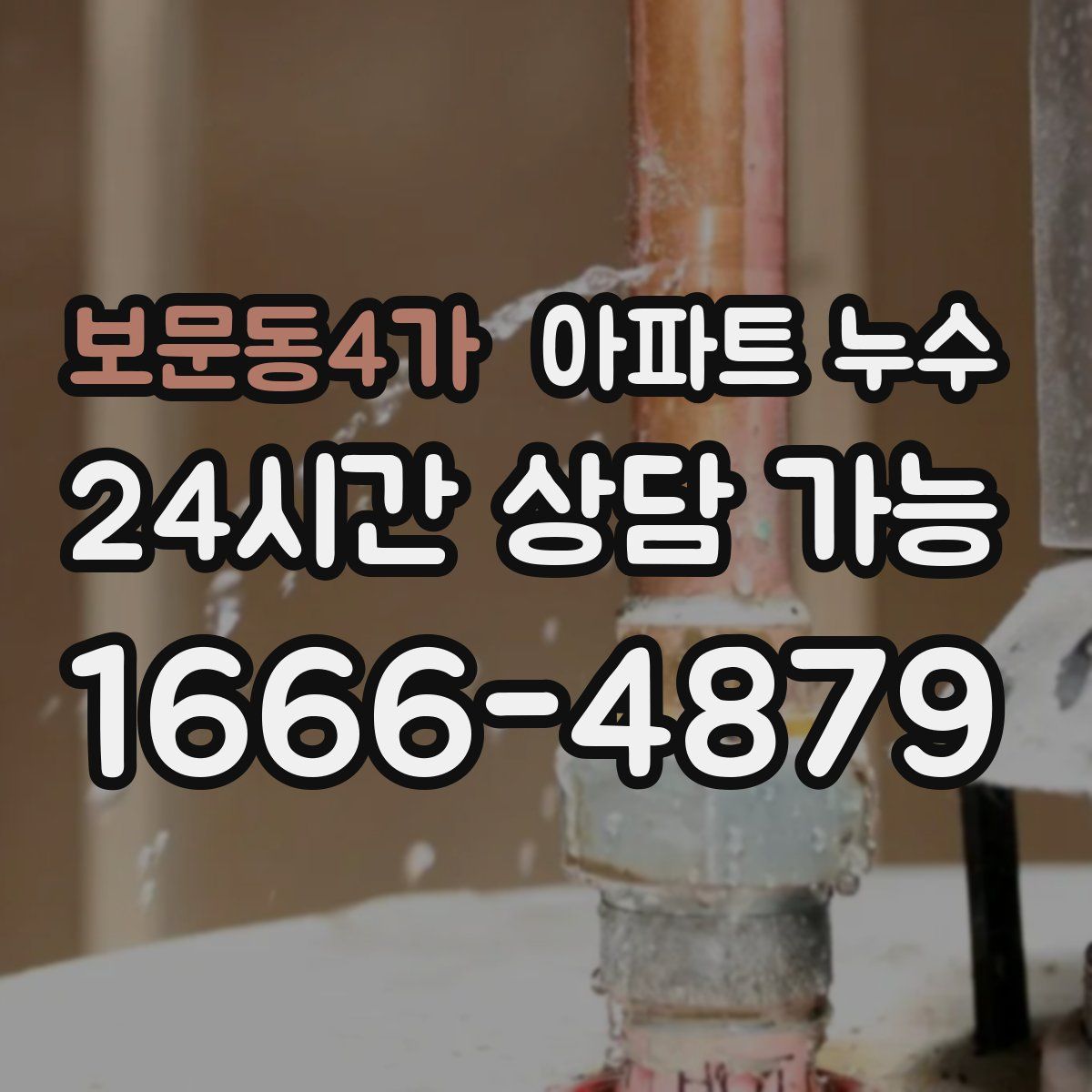 보문동4가 아파트 누수탐지