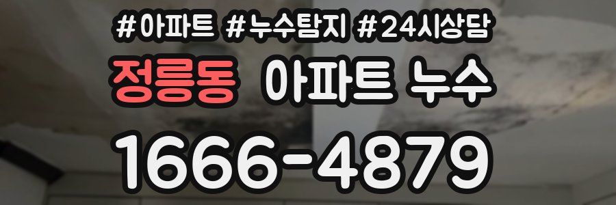 정릉동 누수탐지