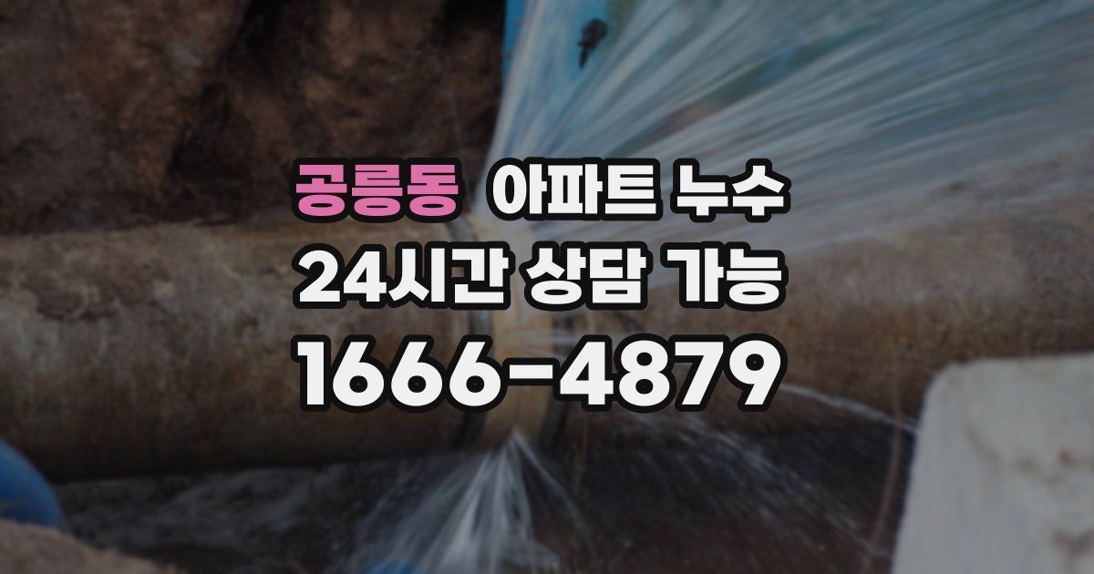 공릉동 아파트 누수