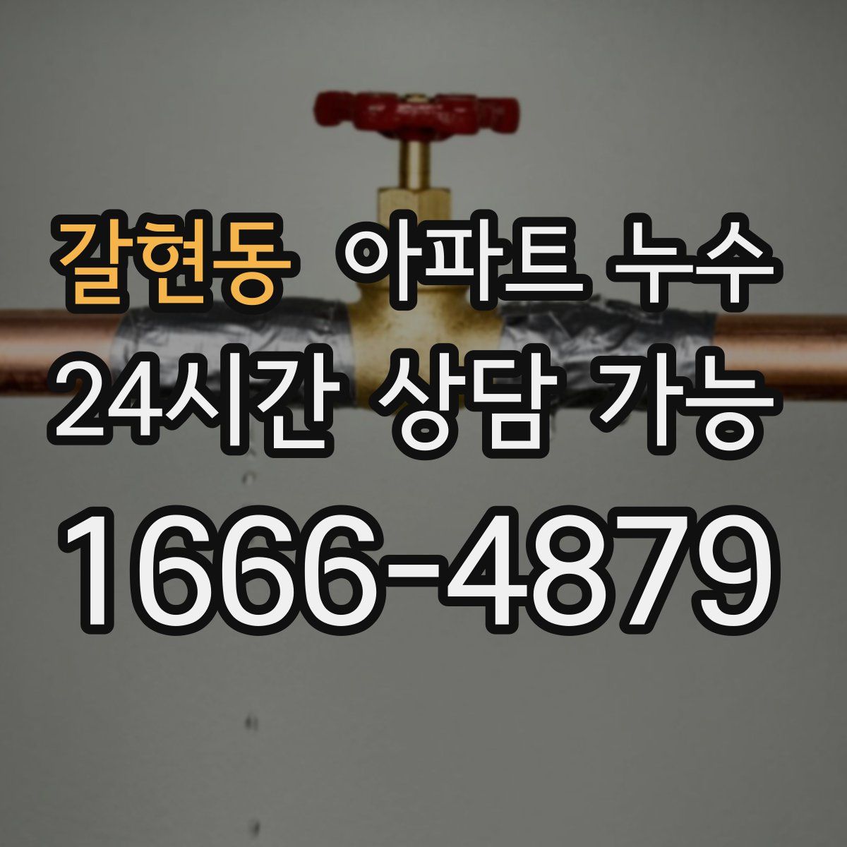 갈현동 아파트 누수탐지