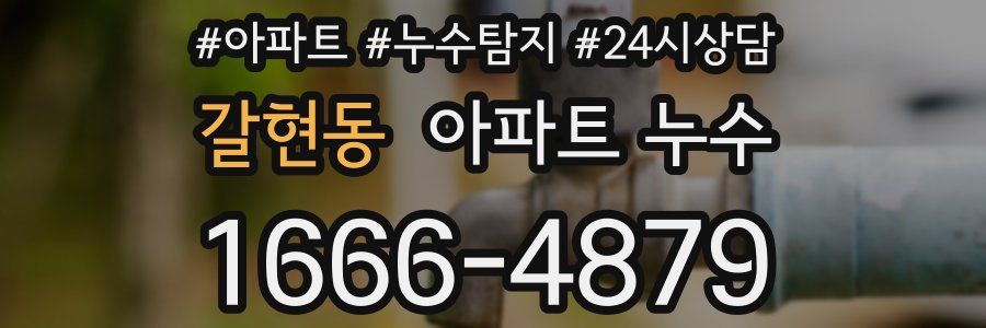 갈현동 누수탐지